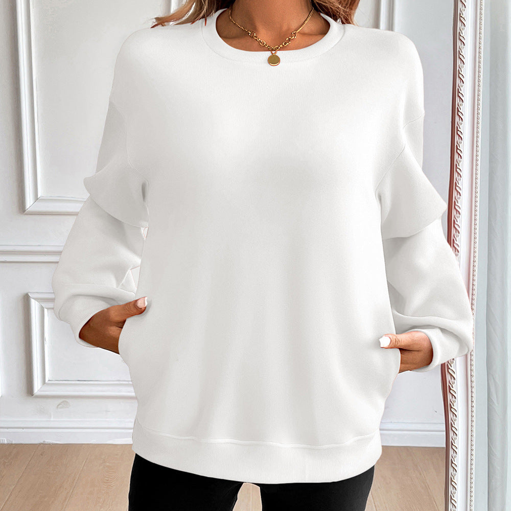 Damernas casual sweatshirt med mjuka material och avslappnad passform Eva Jonsson-Eva Jonsson
