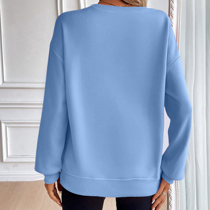 Damernas casual sweatshirt med mjuka material och avslappnad passform Eva Jonsson-Eva Jonsson