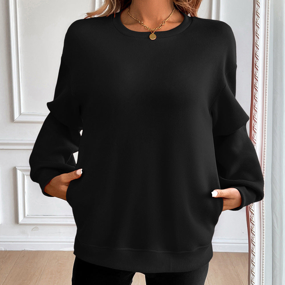 Damernas casual sweatshirt med mjuka material och avslappnad passform Eva Jonsson-Eva Jonsson