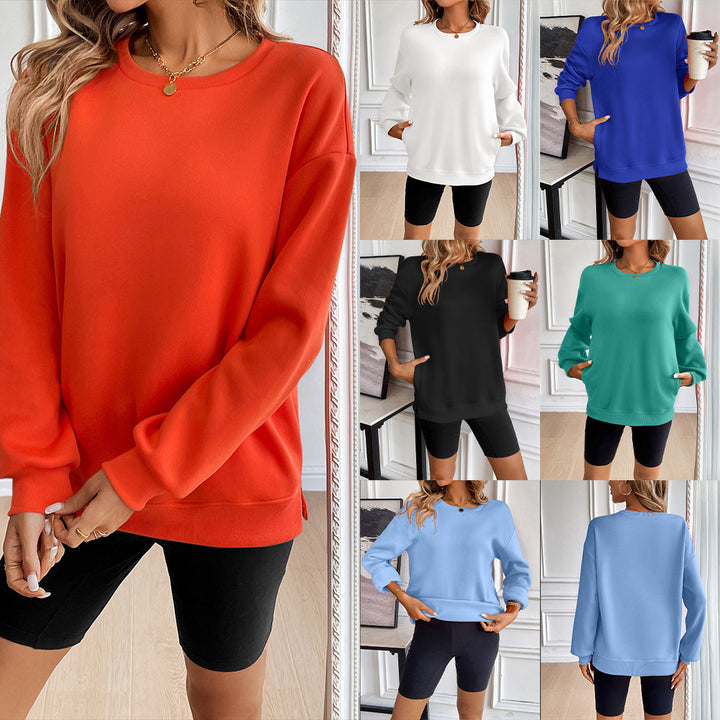 Damernas casual sweatshirt med mjuka material och avslappnad passform Eva Jonsson-Eva Jonsson