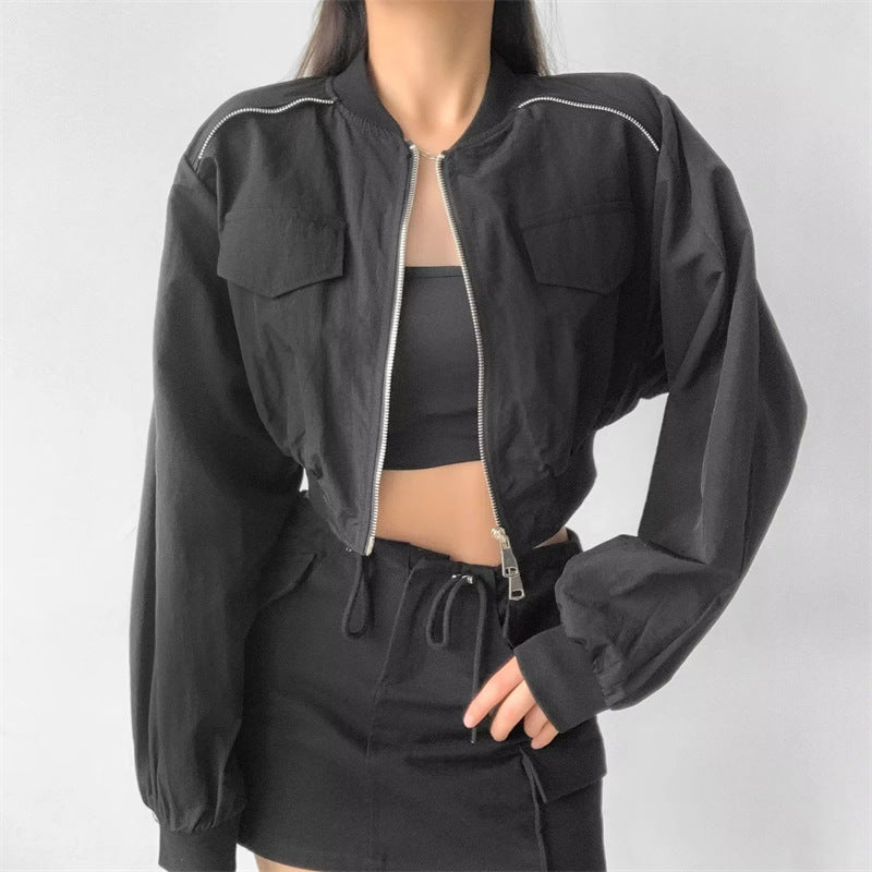 Damernas cropped fritidsjacka Mirla-Eva Jonsson