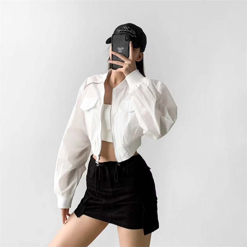 Damernas cropped fritidsjacka Mirla-Eva Jonsson