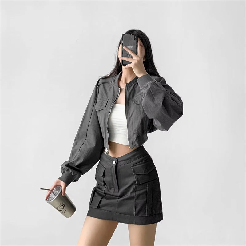 Damernas cropped fritidsjacka Mirla-Eva Jonsson