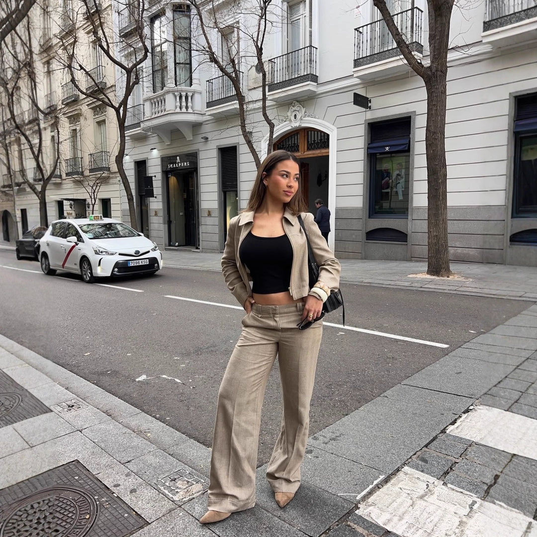 Damernas cropped jacka Mirla-Eva Jonsson
