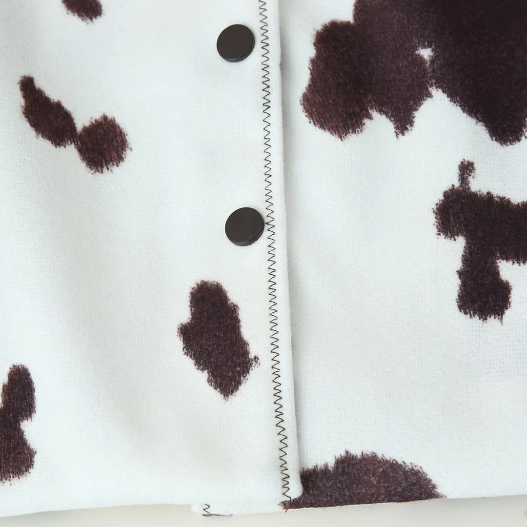 Damernas cropped konstläderjacka i djurmönster Mirla-Eva Jonsson