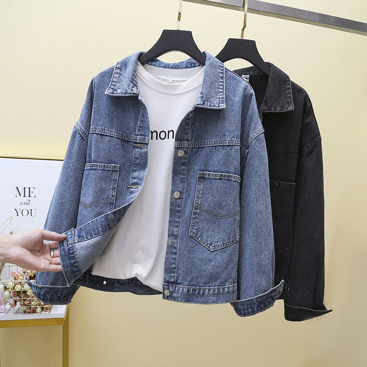 Damernas denimjacka med stora fickor Mirla-Eva Jonsson