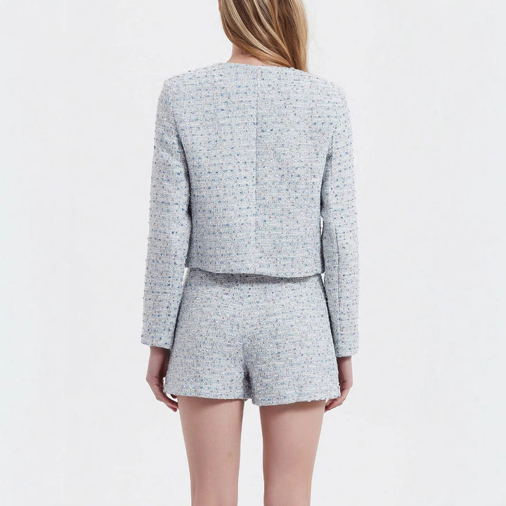 Damernas elegant bouclé-blazer med strukturerad look Mirla-Eva Jonsson