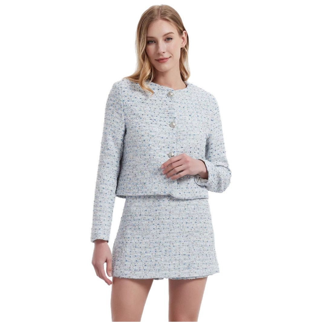 Damernas elegant bouclé-blazer med strukturerad look Mirla-Eva Jonsson