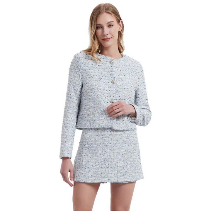 Damernas elegant bouclé-blazer med strukturerad look Mirla-Eva Jonsson
