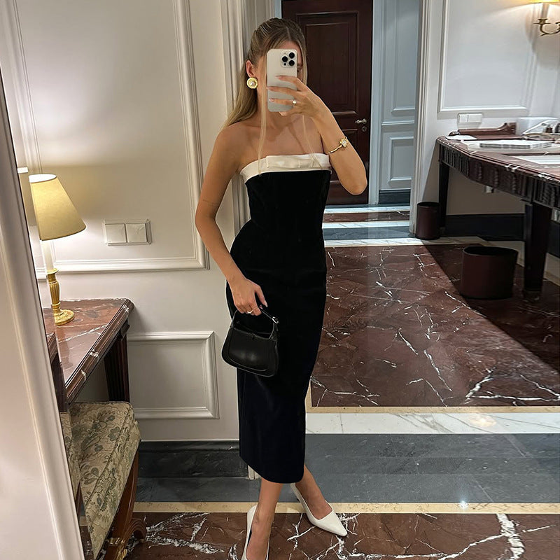 Damernas elegant maxi-klänning med off-shoulder överdel och raffinerade detaljer Mirla-Eva Jonsson