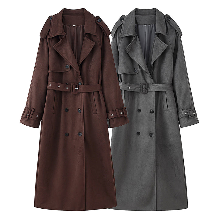Damernas elegant trenchcoat med midjeband och trendiga detaljer Mirla-Eva Jonsson