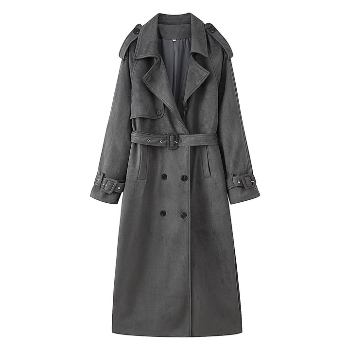 Damernas elegant trenchcoat med midjeband och trendiga detaljer Mirla-Eva Jonsson