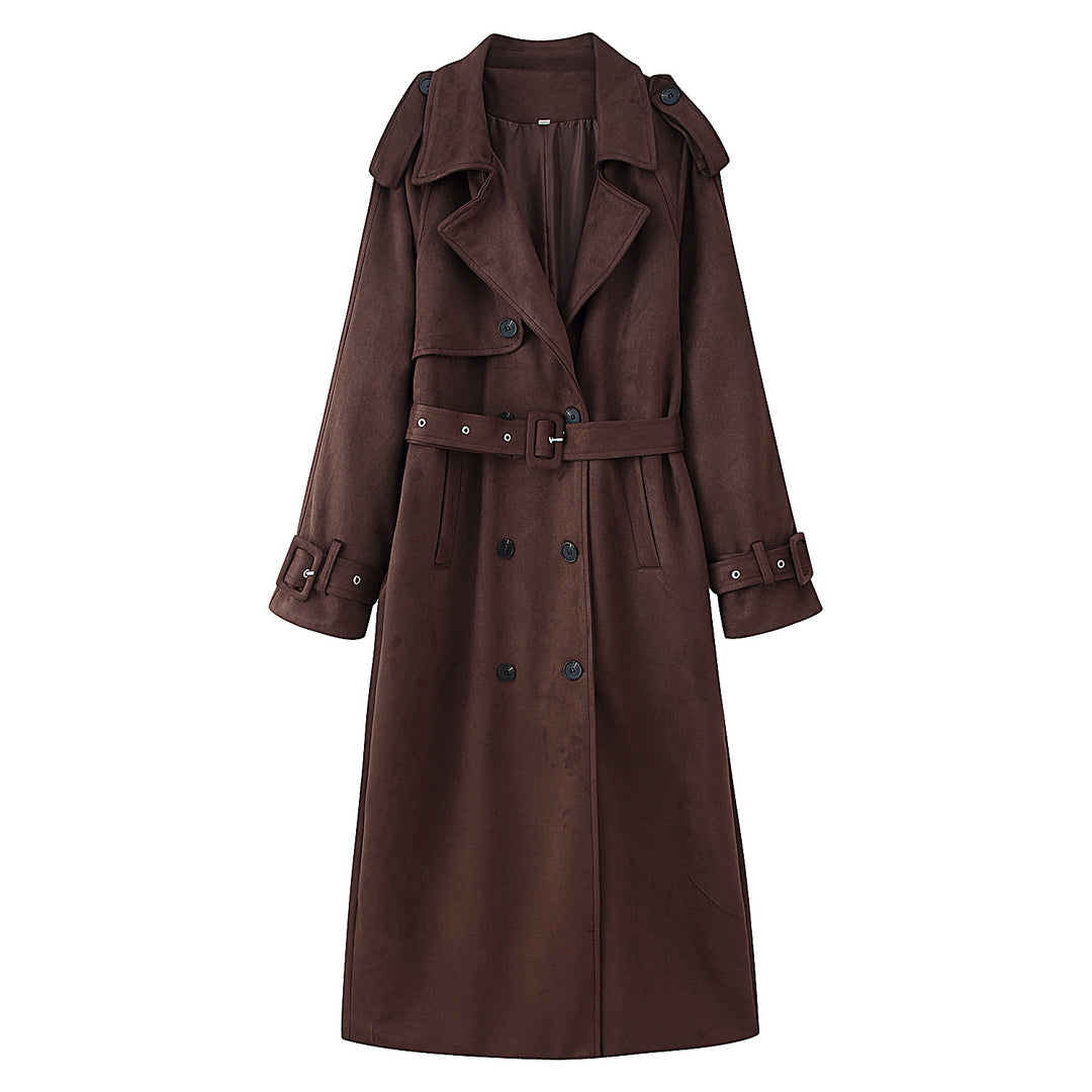 Damernas elegant trenchcoat med midjeband och trendiga detaljer Mirla-Eva Jonsson
