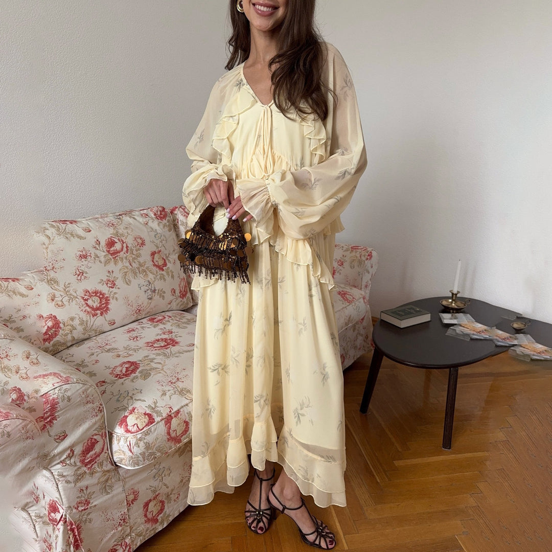 Damernas eleganta Cape-klänning Mirla-Eva Jonsson