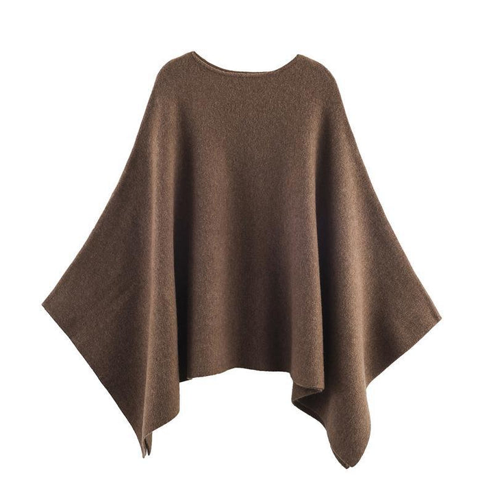 Damernas eleganta PONCHO i högkvalitativt material med asymmetrisk skärning Eva Jonsson-Eva Jonsson