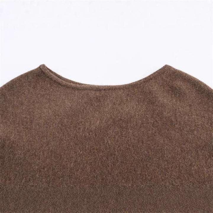 Damernas eleganta PONCHO i högkvalitativt material med asymmetrisk skärning Eva Jonsson-Eva Jonsson