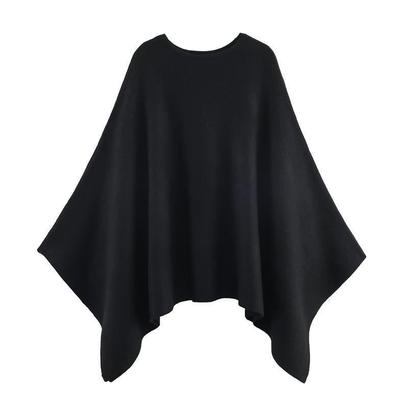 Damernas eleganta PONCHO i högkvalitativt material med asymmetrisk skärning Eva Jonsson-Eva Jonsson
