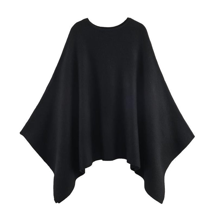 Damernas eleganta PONCHO i högkvalitativt material med asymmetrisk skärning Eva Jonsson-Eva Jonsson