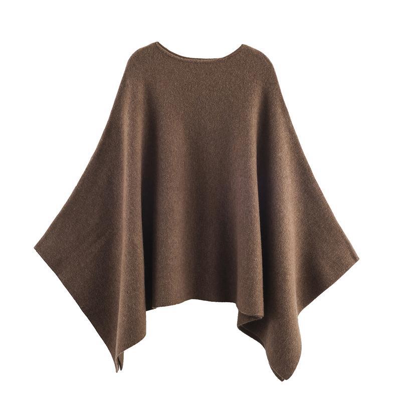 Damernas eleganta PONCHO i högkvalitativt material med asymmetrisk skärning Eva Jonsson-Eva Jonsson