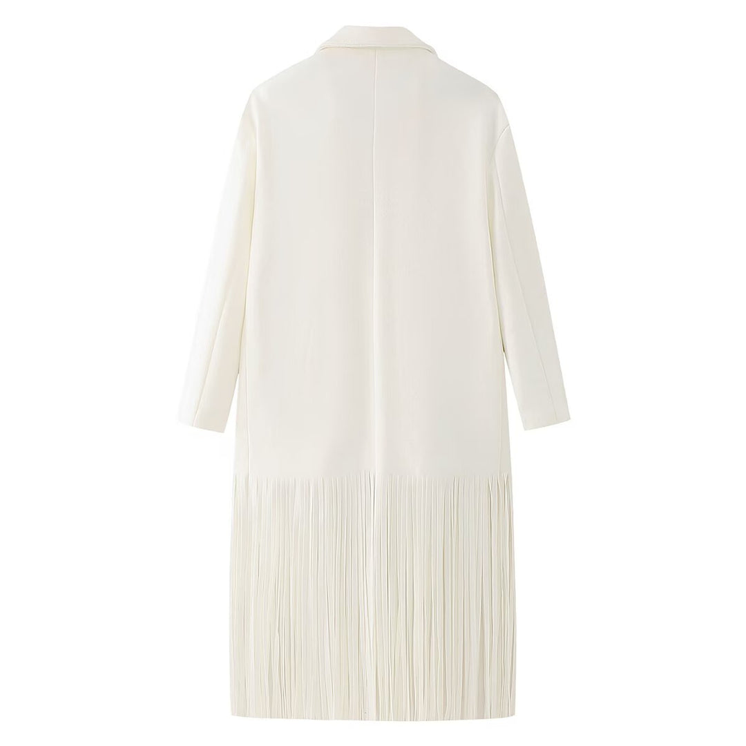 Damernas eleganta blazer med fransad design Mirla-Eva Jonsson
