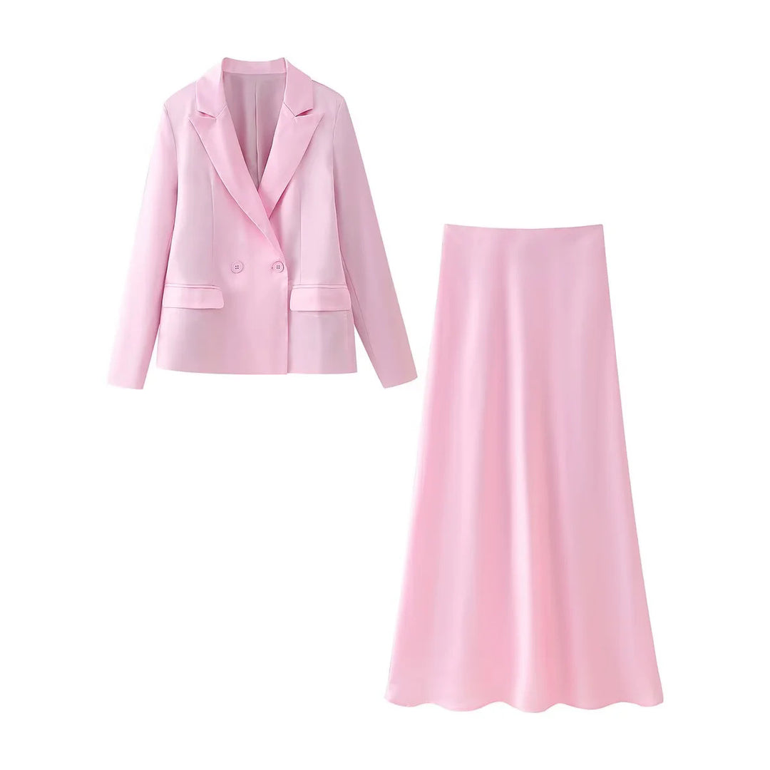 Damernas eleganta blazer- och kjolset Mirla-Eva Jonsson
