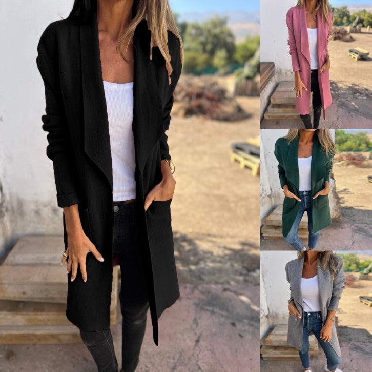 Damernas eleganta cardigan med mjukt material och avslappnad passform Mirla-Eva Jonsson