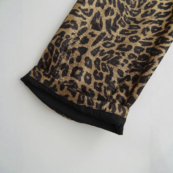 Damernas eleganta leopardmönstrade palazzo-byxor Mirla-Eva Jonsson