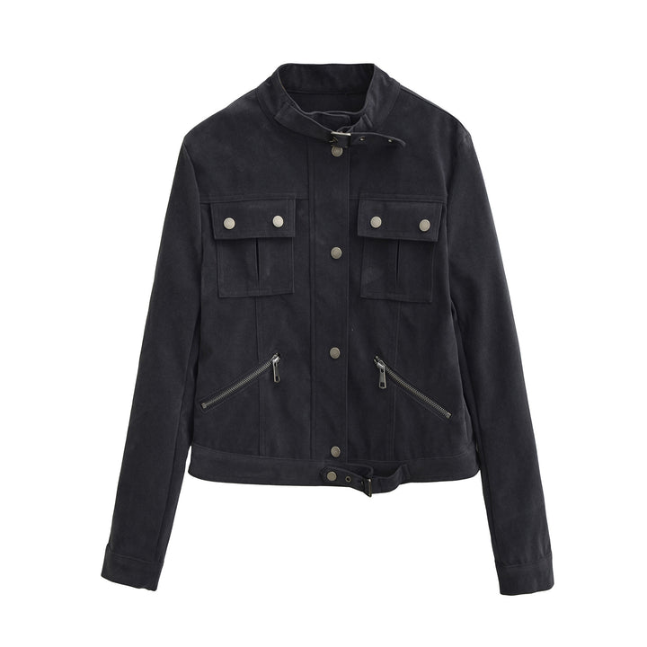 Damernas eleganta mockajacka i urban stil Mirla-Eva Jonsson