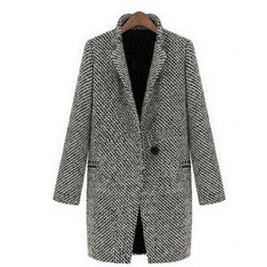 Damernas eleganta, mönstrade blazer med strukturerad design Mirla-Eva Jonsson