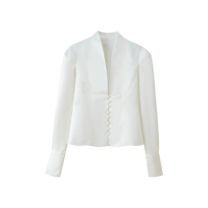 Damernas eleganta satinblazer Mirla-Eva Jonsson