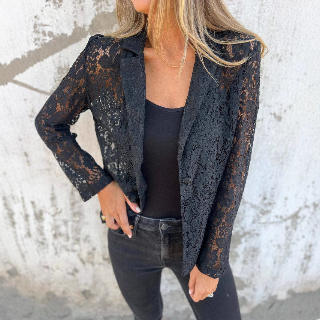 Damernas eleganta spetsblazer Mirla-Eva Jonsson