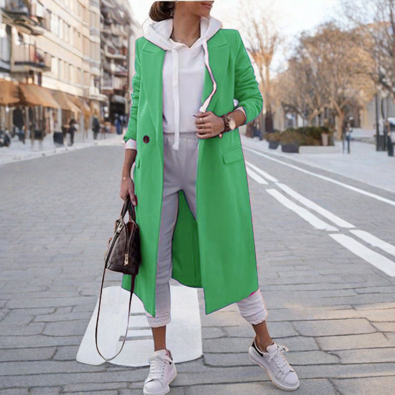 Damernas eleganta trenchcoat med huva Eva Jonsson-Eva Jonsson