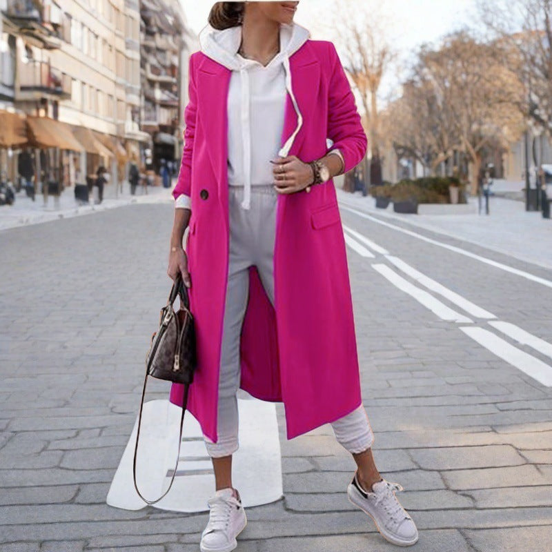 Damernas eleganta trenchcoat med huva Eva Jonsson-Eva Jonsson