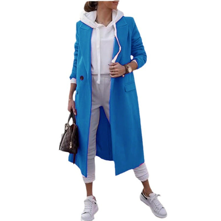 Damernas eleganta trenchcoat med huva Eva Jonsson-Eva Jonsson