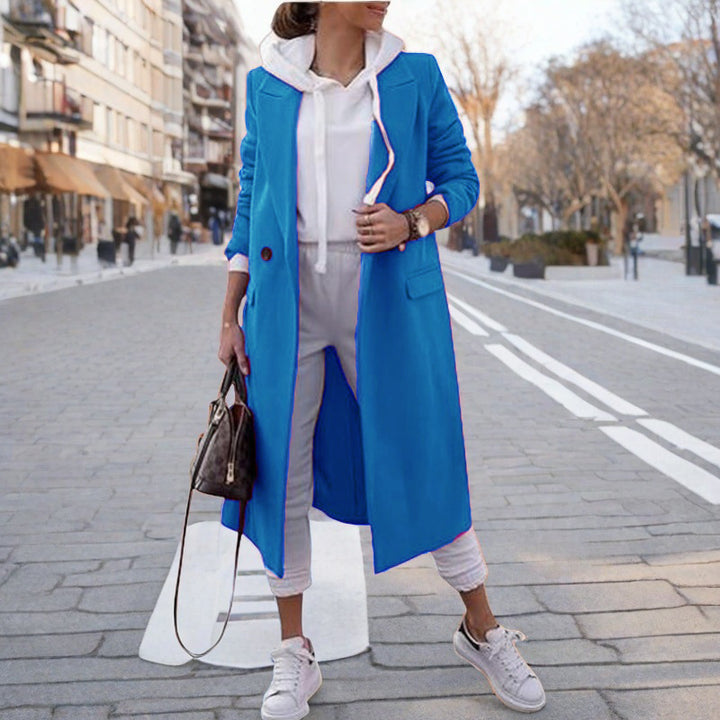 Damernas eleganta trenchcoat med huva Eva Jonsson-Eva Jonsson