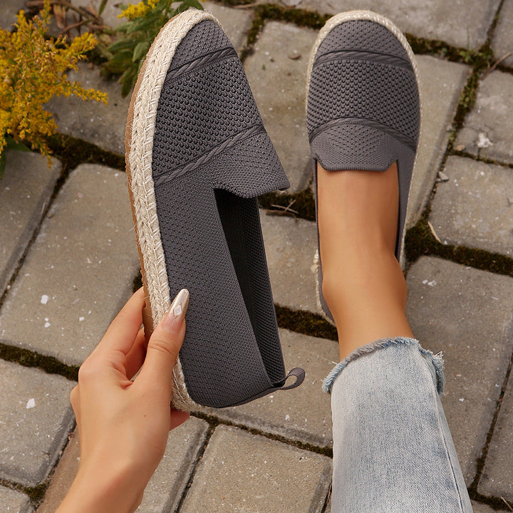 Damernas espadriller med andningsaktiv ovanskiktsstruktur och bekväm sula Mirla-Eva Jonsson