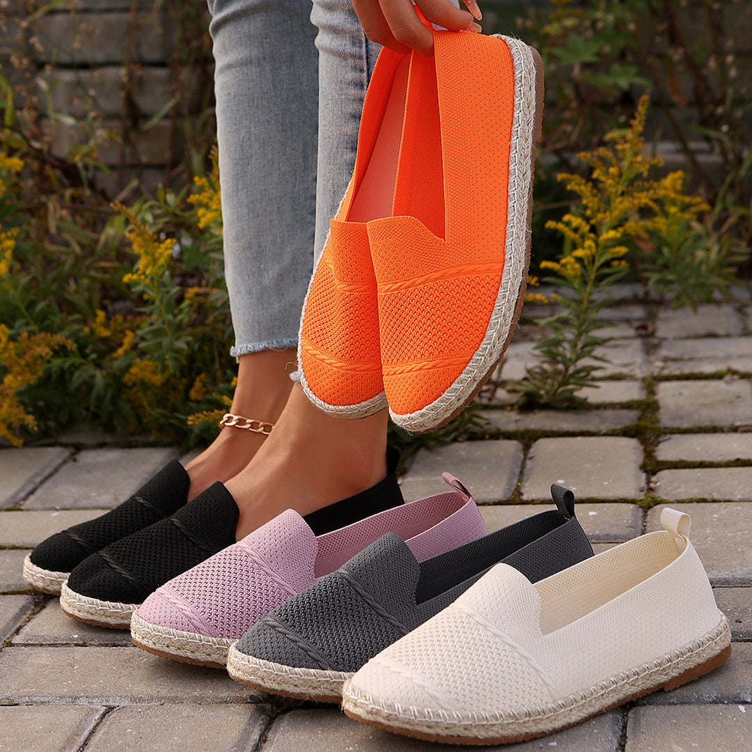 Damernas espadriller med andningsaktiv ovanskiktsstruktur och bekväm sula Mirla-Eva Jonsson