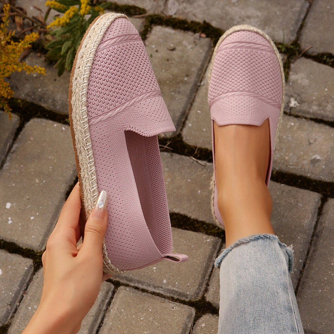 Damernas espadriller med andningsaktiv ovanskiktsstruktur och bekväm sula Mirla-Eva Jonsson
