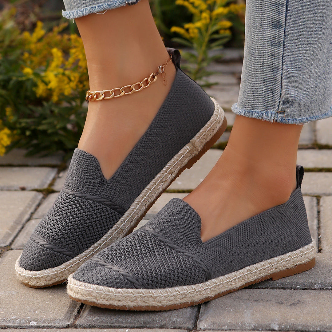 Damernas espadriller med andningsaktiv ovanskiktsstruktur och bekväm sula Mirla-Eva Jonsson