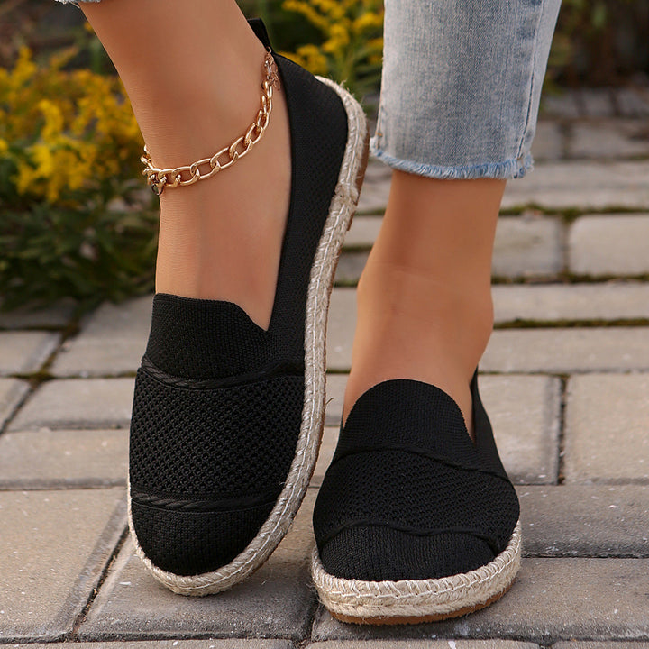 Damernas espadriller med andningsaktiv ovanskiktsstruktur och bekväm sula Mirla-Eva Jonsson