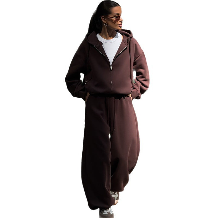 Damernas fashionabla fritids-hoodie-set Mirla-Eva Jonsson