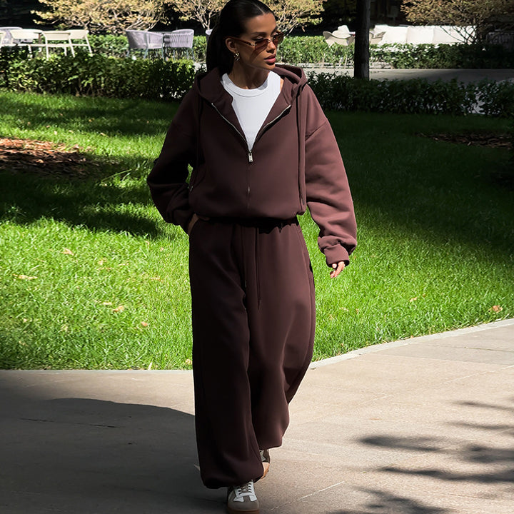 Damernas fashionabla fritids-hoodie-set Mirla-Eva Jonsson