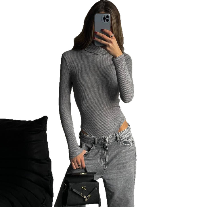 Damernas figurnära bodysuit med hög krage Eva Jonsson-Eva Jonsson