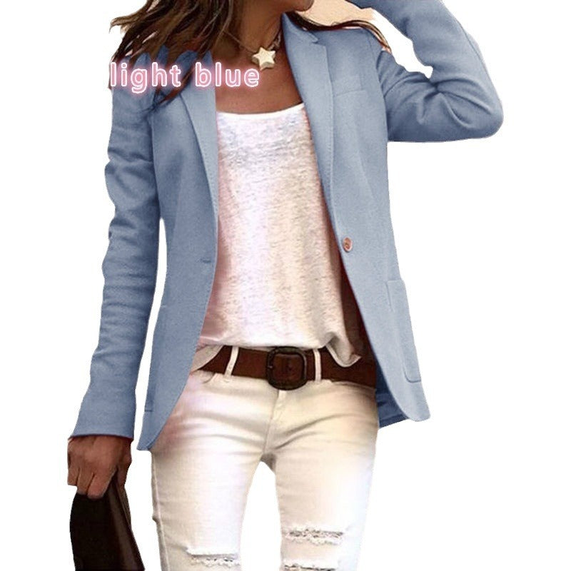 Damernas figursydda blazer med elegant slag Mirla-Eva Jonsson