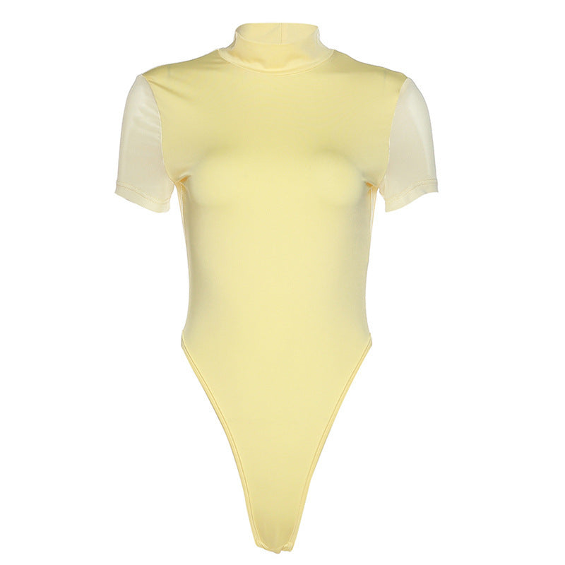 Damernas figursydda bodysuit med hög krage Eva Jonsson-Eva Jonsson