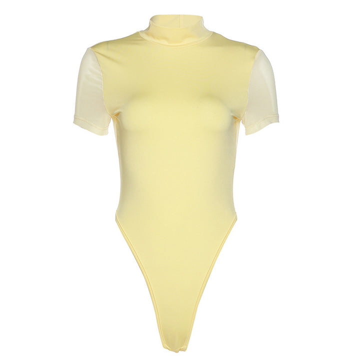 Damernas figursydda bodysuit med hög krage Eva Jonsson-Eva Jonsson