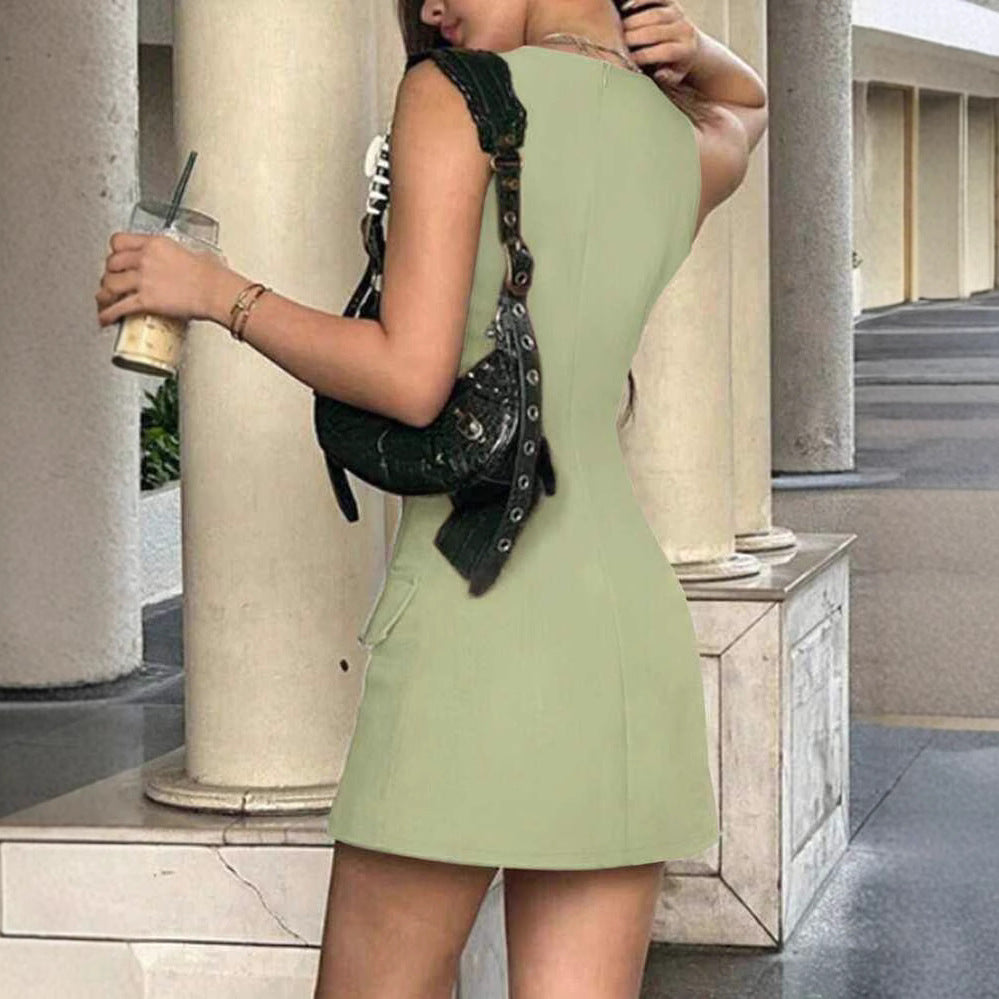 Damernas figursydda minikjol med praktiska fickor och enkel elegans Eva Jonsson-Eva Jonsson