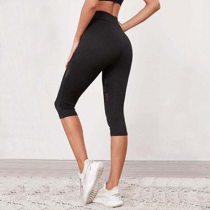 Damernas fitness tights med innovativa mesh-inlägg Mirla-Eva Jonsson