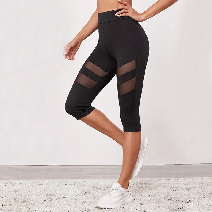 Damernas fitness tights med innovativa mesh-inlägg Mirla-Eva Jonsson