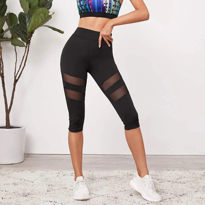 Damernas fitness tights med innovativa mesh-inlägg Mirla-Eva Jonsson